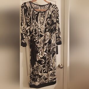 NWT Black & white dress sz 20W